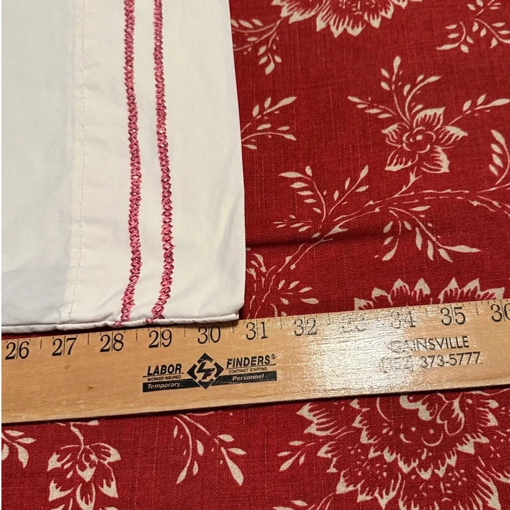 Vintage Ralph Lauren Sampler Standard Pillowcases 100% Cotton‎ Set of 2 USA RARE